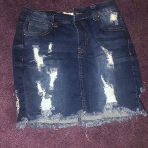 Denim skirt
